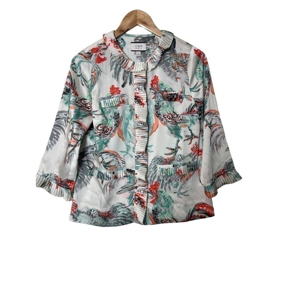 J. Crew Tops - Jcrew Collection Rooster Shirt Top XS